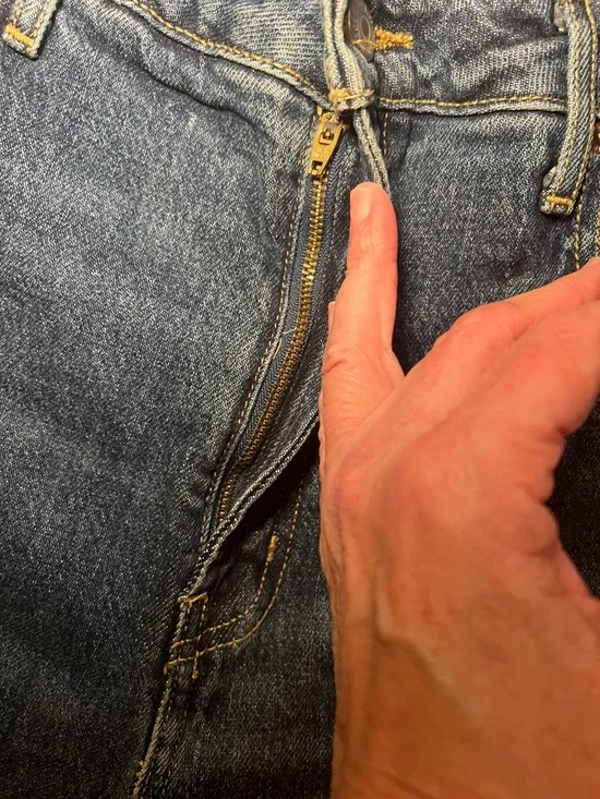 Old Navy Sky-Hi Wide Leg Jeans Size 16 Extra High Rise Medium Wash Denim - Picture 5 of 9